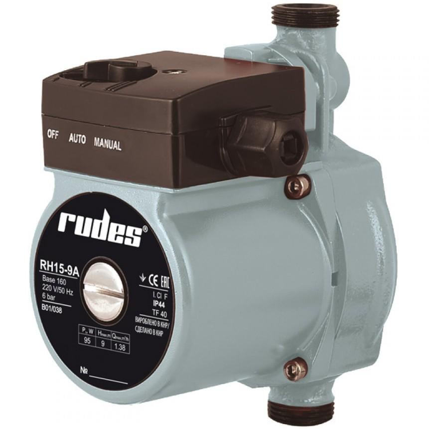 Повышающий насос Rudes RH 15-9A Hmax 9 м Qmax 23 л/мин 95 Вт