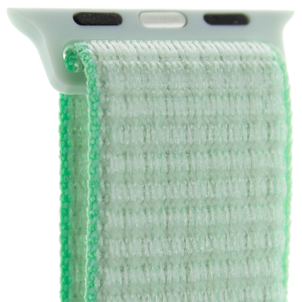 Ремінець нейлоновий Sport Loop Band для Apple Watch 42/44/45 мм Series SE/7/6/5/4/3/2/1 №38 Teal Tint - фото 3