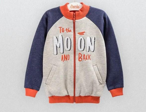 Кофта на мальчика Bembi КФ 153 122 см Синий/Оранжевый