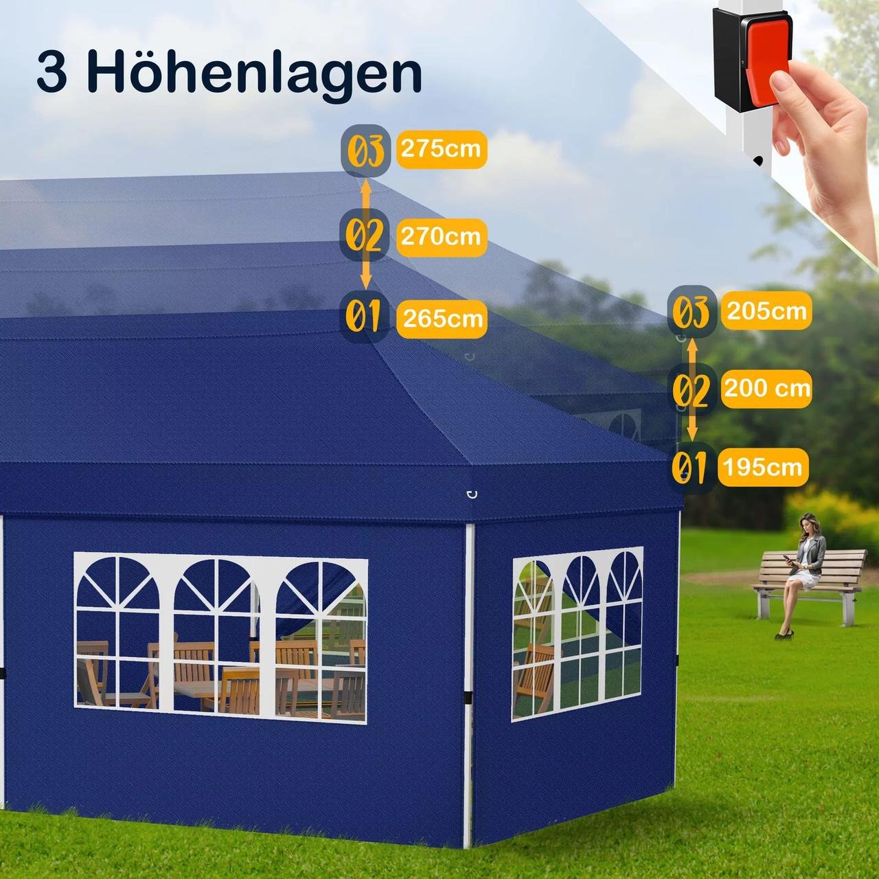 Павільйон садовий KESSER 6x3 м UV50+ Синій - фото 10 Павільйон садовий KESSER 6x3 м UV50+ Синій - фото 10