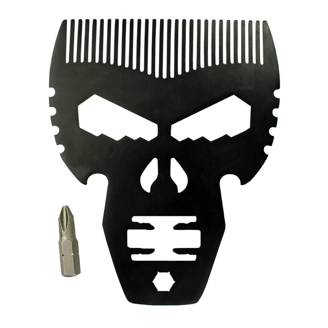 Гребінь для бороди Barber металевий (mslc322077)