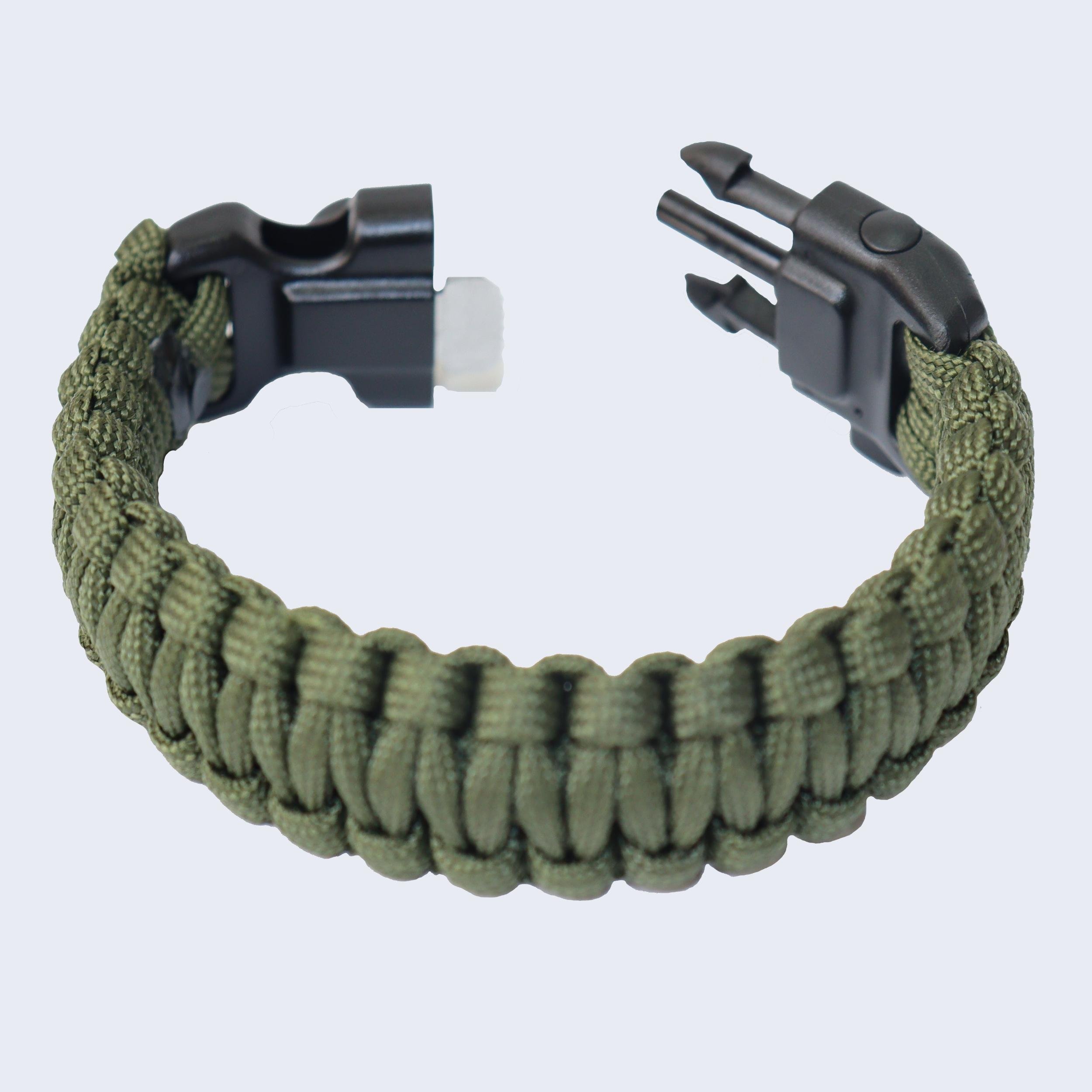 Браслет виживання з паракорду Кобра Safety Survival Bracelet Army Green (021216) - фото 5