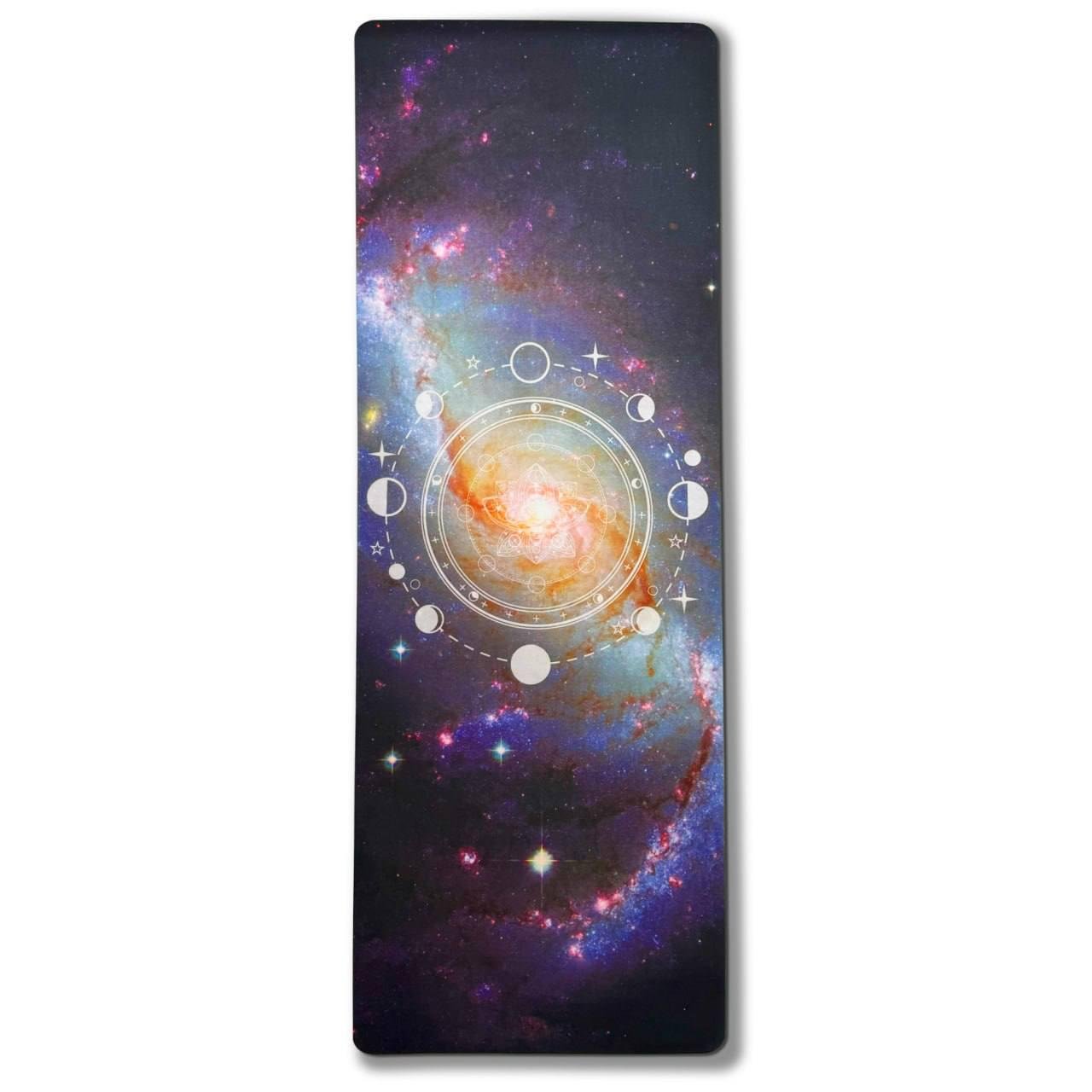 Коврик для йоги EasyFit Moon замша/каучук 3 мм Голубой (EF-1926-3)