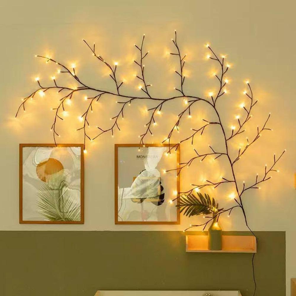 Гирлянда светодиодная декоративная Ветка 144 LED/USB Теплый белый (AD-2574)