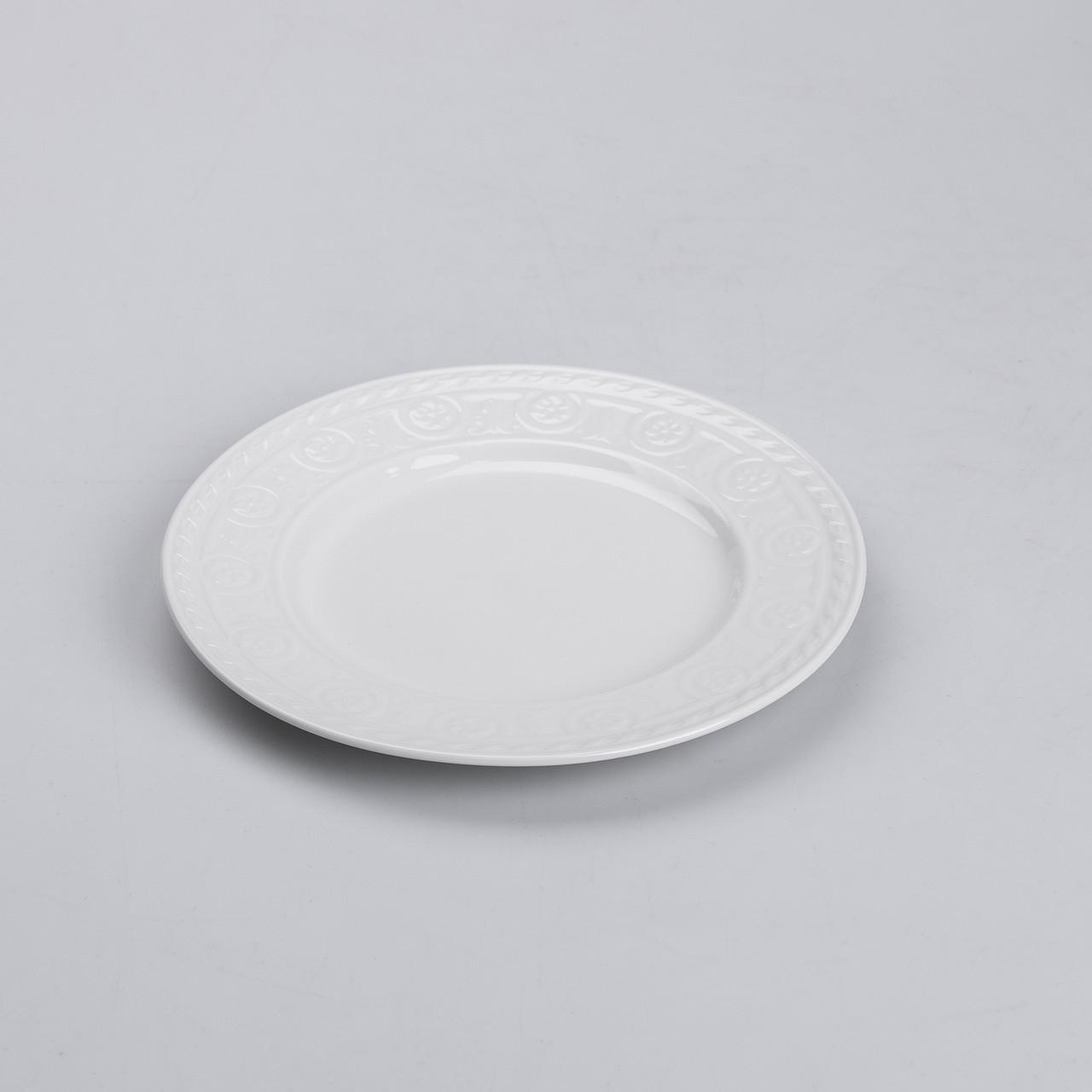 Столовий сервіз керамічний на 6 персон 39 предметів Білий - фото 8