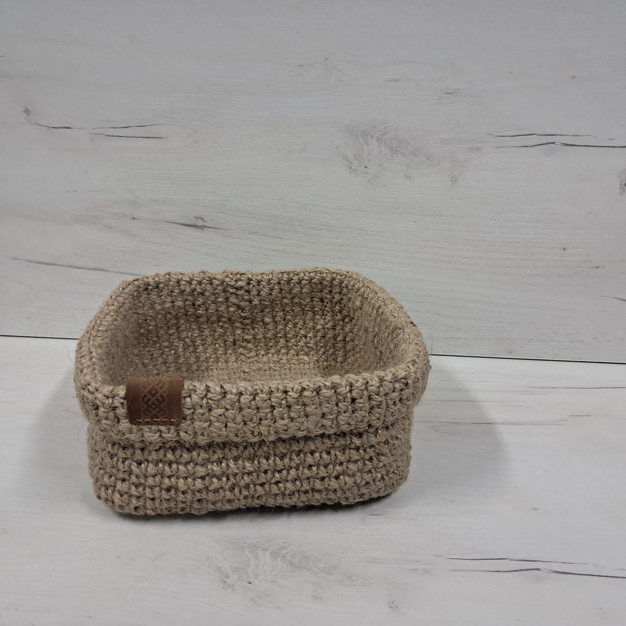 Корзина из джута с отворотом 18x18 см (26408325) Корзина из джута с отворотом 18x18 см (26408325)