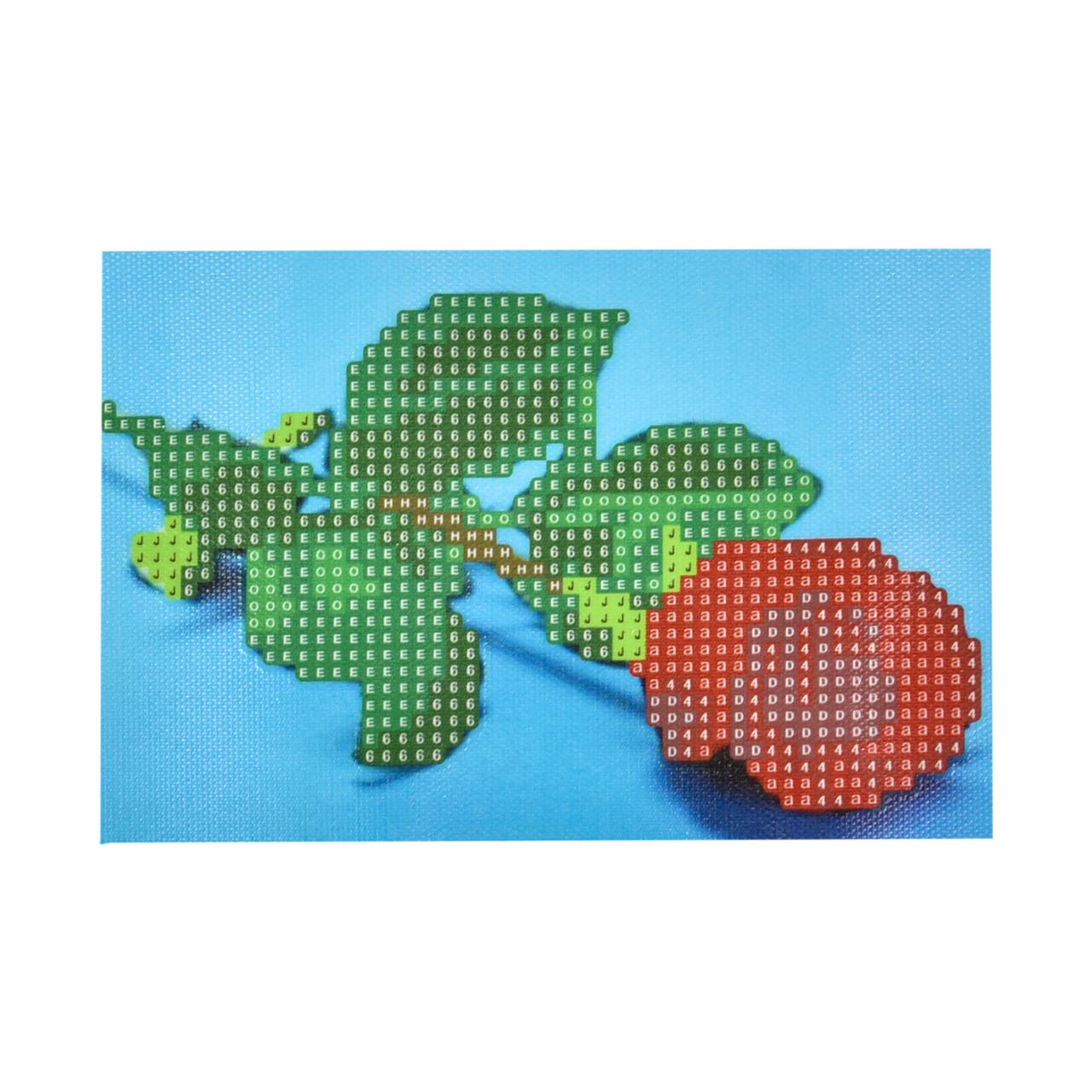 Алмазна мозаїка Strateg Троянда у блакитній ніжності без підрамника 10х15 см (YAB14429)