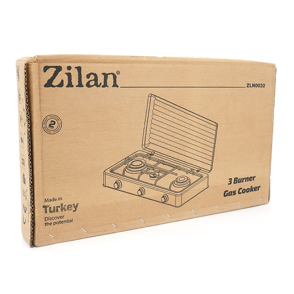 Газова плита Zilan ZLN0032 3 конфорки (YUT_V6125) - фото 2 Газова плита Zilan ZLN0032 3 конфорки (YUT_V6125) - фото 2