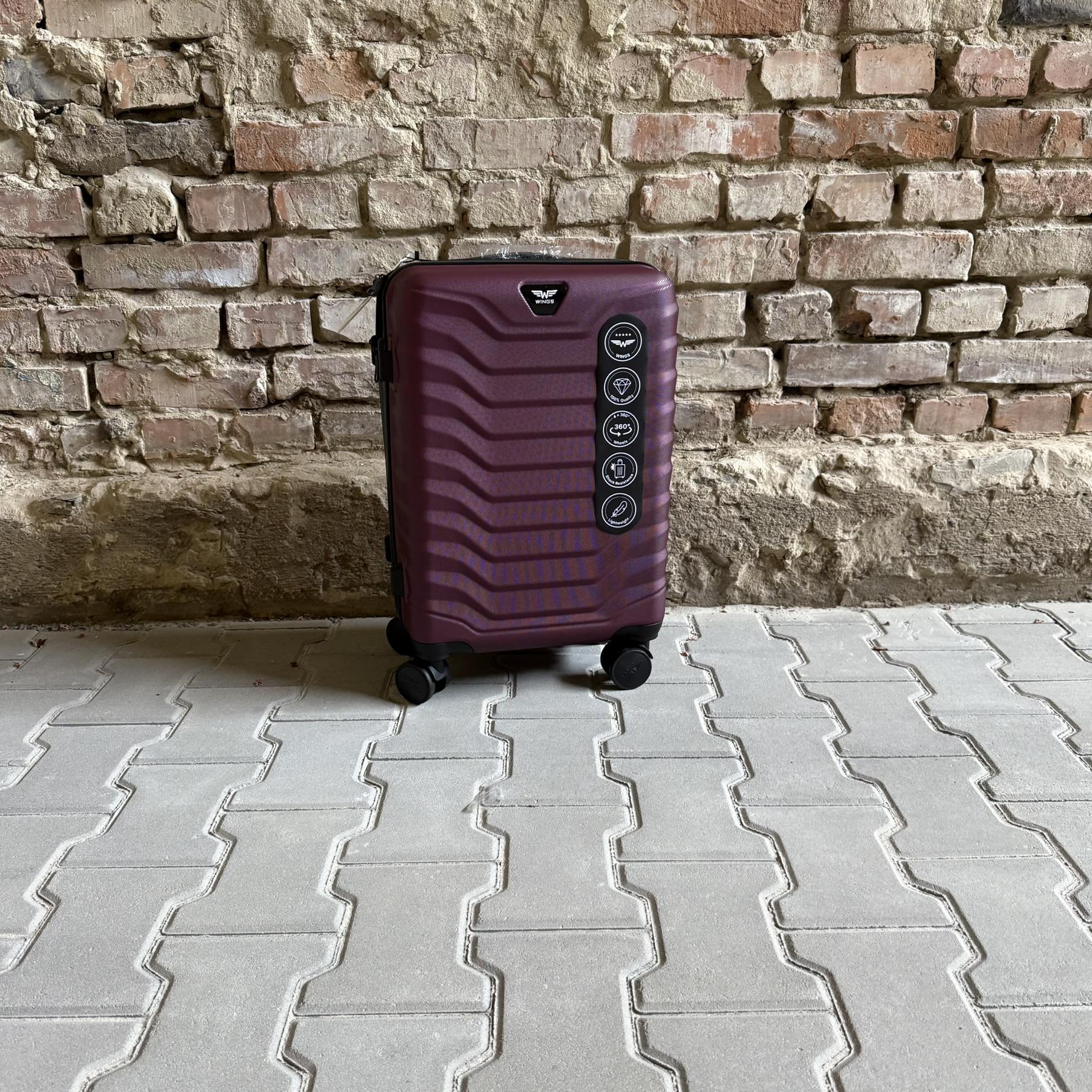 Валіза Wings PEA01 дорожня S Бордовий (26557631) - фото 2 Валіза Wings PEA01 дорожня S Бордовий (26557631) - фото 2