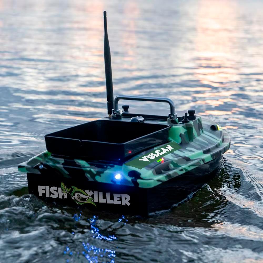 Катер короповий для завезення підгодовування Fish Killer Vulcan круїз 1 бункер до 2 кг до 500 м Хакі (2680274544) - фото 2 Катер короповий для завезення підгодовування Fish Killer Vulcan круїз 1 бункер до 2 кг до 500 м Хакі (2680274544) - фото 2