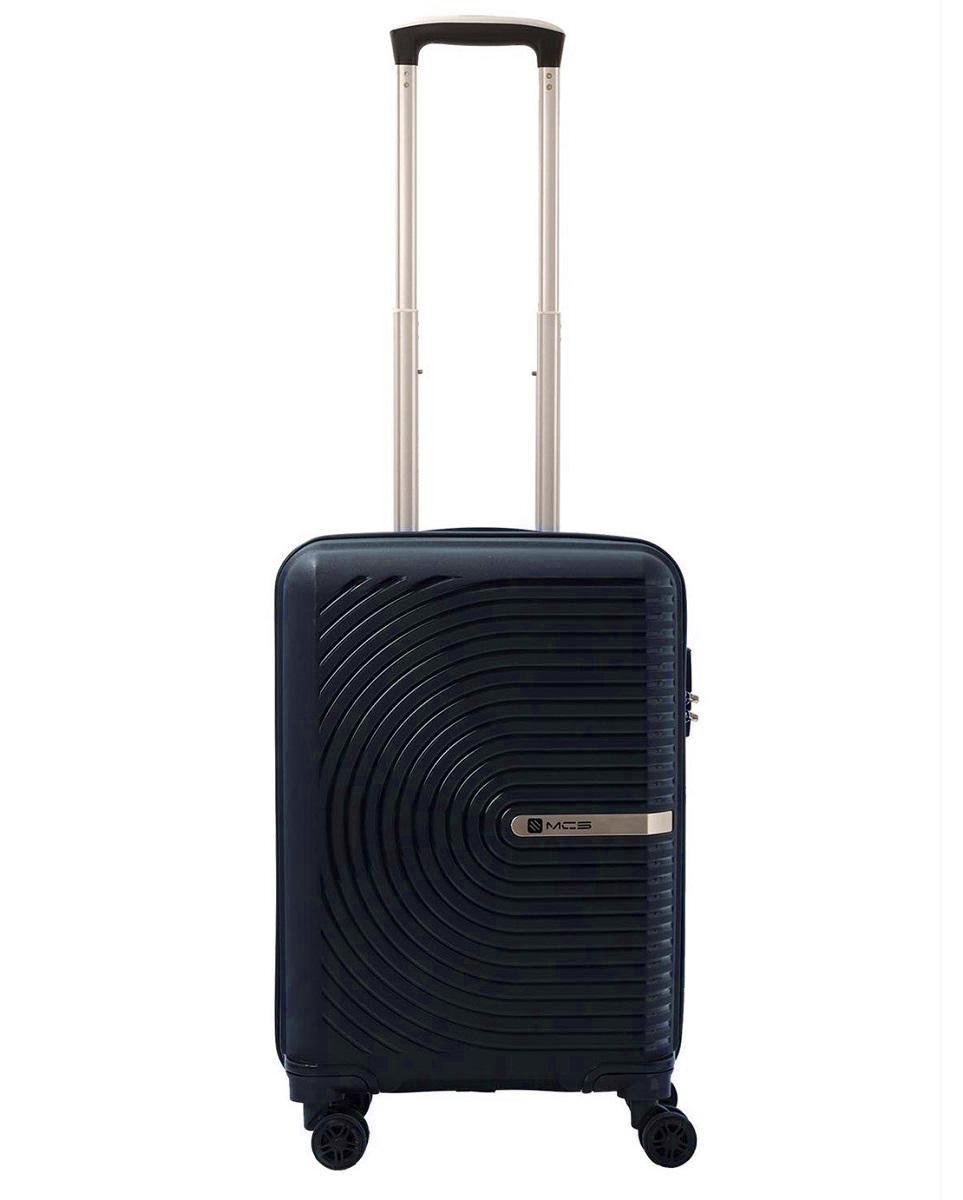 Чемодан пластиковый MCS V374 малый Темно-синий (Mp00113)