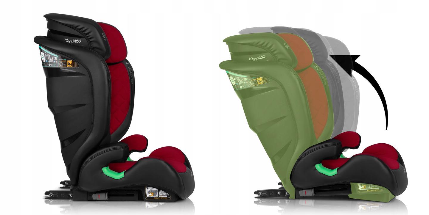 Автокрісло дитяче Nukido Louis Isofix 15-36 кг Чорно-червоний (710012) - фото 4