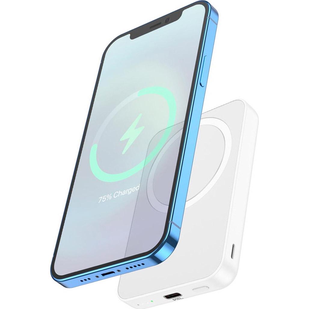 Зовнішній акумулятор Hoco J109 Easy MagSafe 5000 mAh 20W White - фото 5