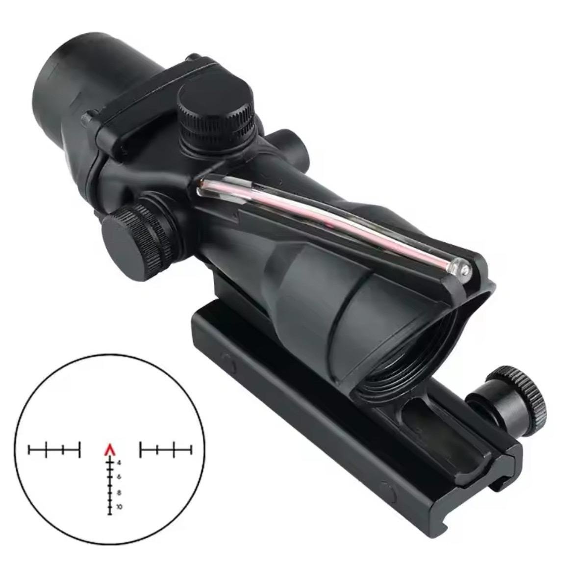 Оптический прицел SFU 4x32 ACOG Weaver/Picatinny автономной подсветкой (sfu-opt-0002) - фото 4 Оптический прицел SFU 4x32 ACOG Weaver/Picatinny автономной подсветкой (sfu-opt-0002) - фото 4