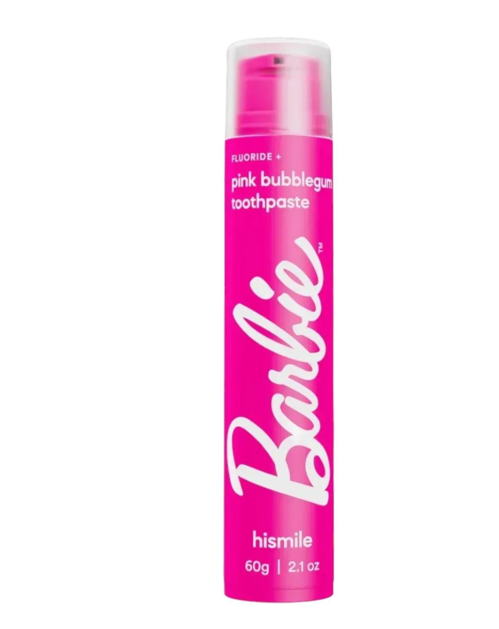 Зубная паста Hismile Barbie Pink Bubblegum Toothpaste со вкусом жевательной резинки 60 г (29511091)