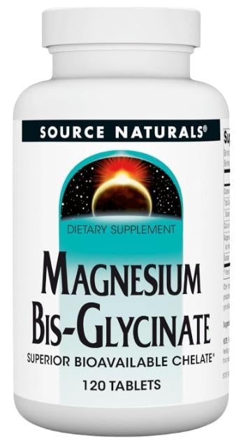Бисглицинат магния Source Naturals Magnesium BisGlycinate 120 таблеток