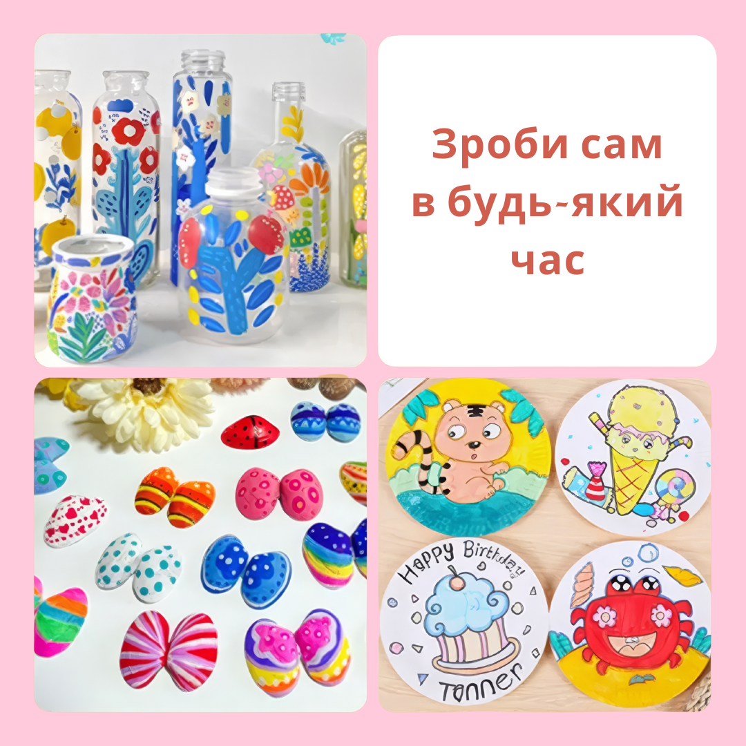 Набір акрилових маркерів на водній основі 24 шт. 48 кольорів (JH-SG-987PVC-48) - фото 3 Набір акрилових маркерів на водній основі 24 шт. 48 кольорів (JH-SG-987PVC-48) - фото 3