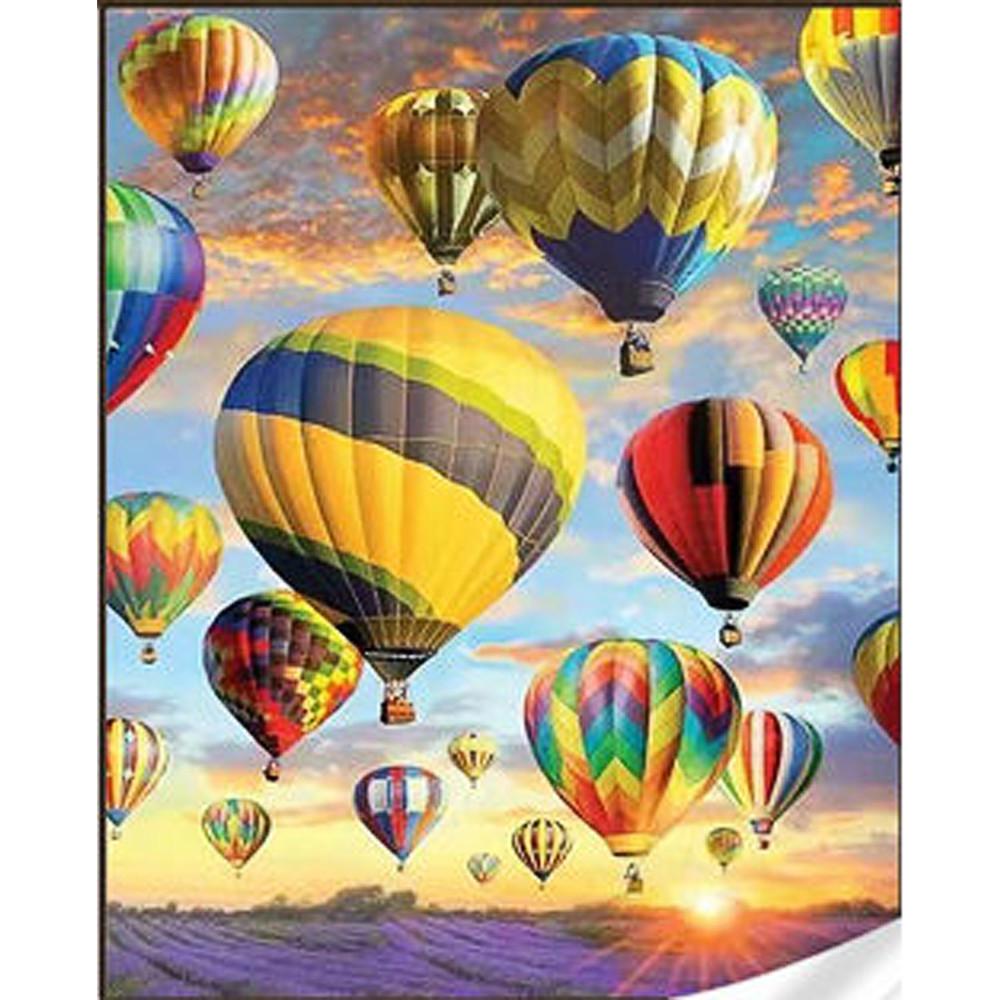 Алмазная мозаика Strateg На воздушном шаре 30х40 см (HEG81317)