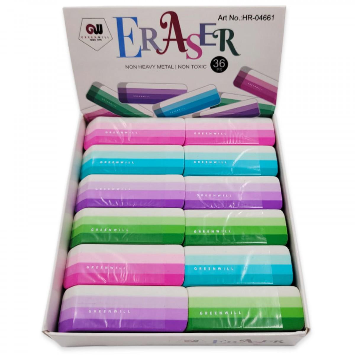 Набор ластиков Stenson Colored WW00674 36 шт.