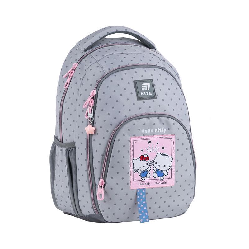 Рюкзак KITE Education teens Hello Kitty 42x32x13 см 19,5л Серый (HK25-905M)