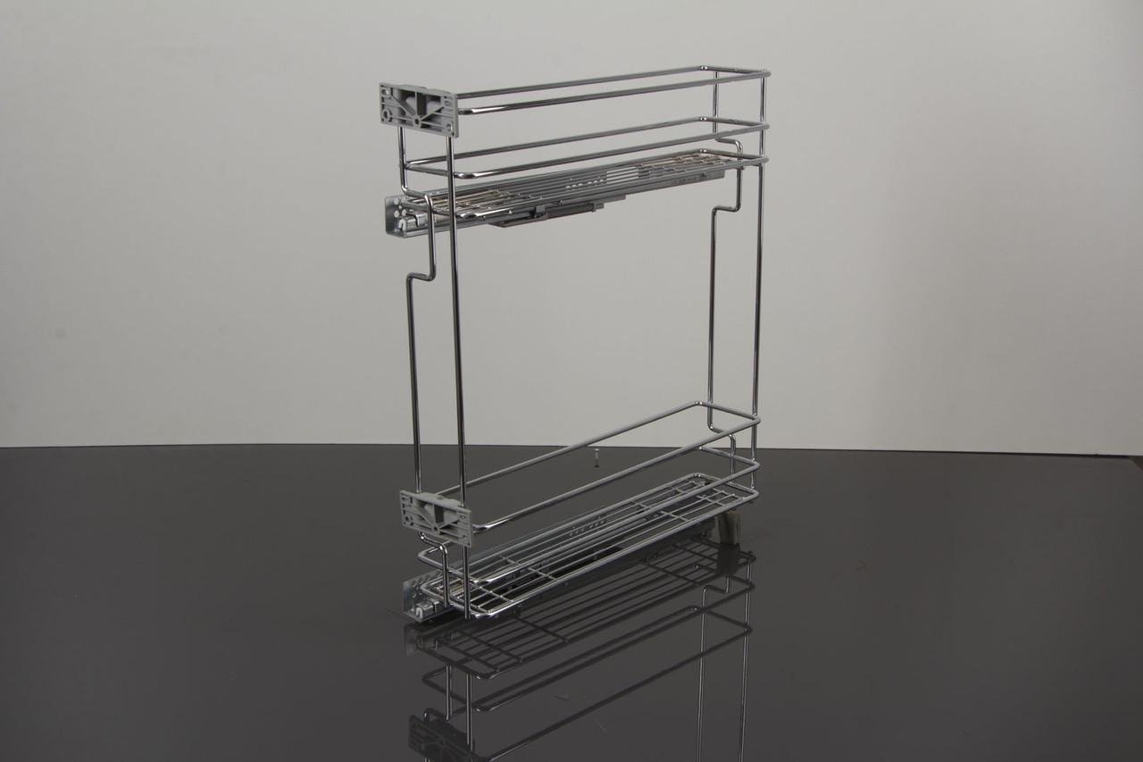 Карго Vibo дворівневе бокове ліве з прихованими напрямними часткового висування з доводчиком для модуля 150 мм (18594)