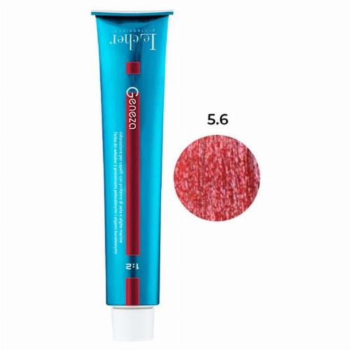 Крем-фарба для волосся професійна стійка аміачна Le Cher Geneza 100 мл 5.6 (5TPR) з протеїнами шовку (2502598959)