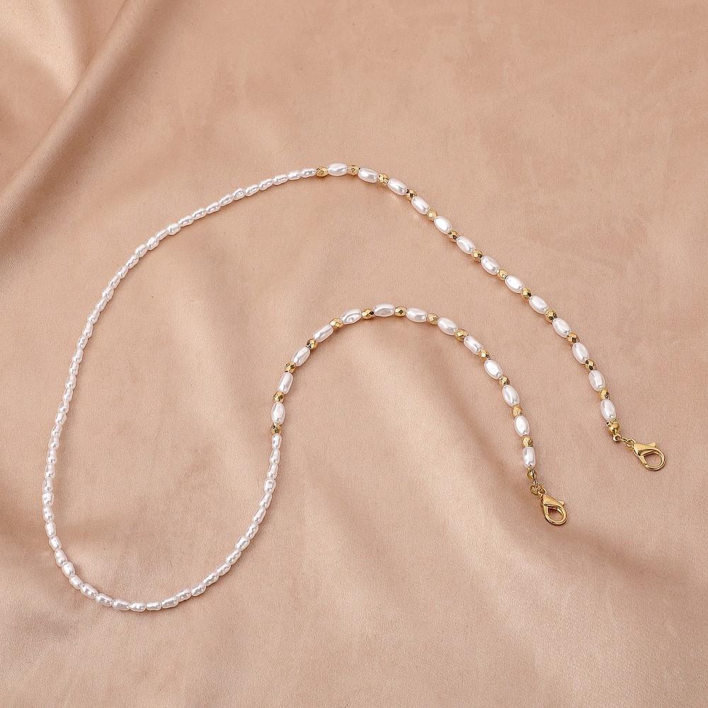 Цепочка для очков жемчужный Glasses chain Золотистый (1860761442)