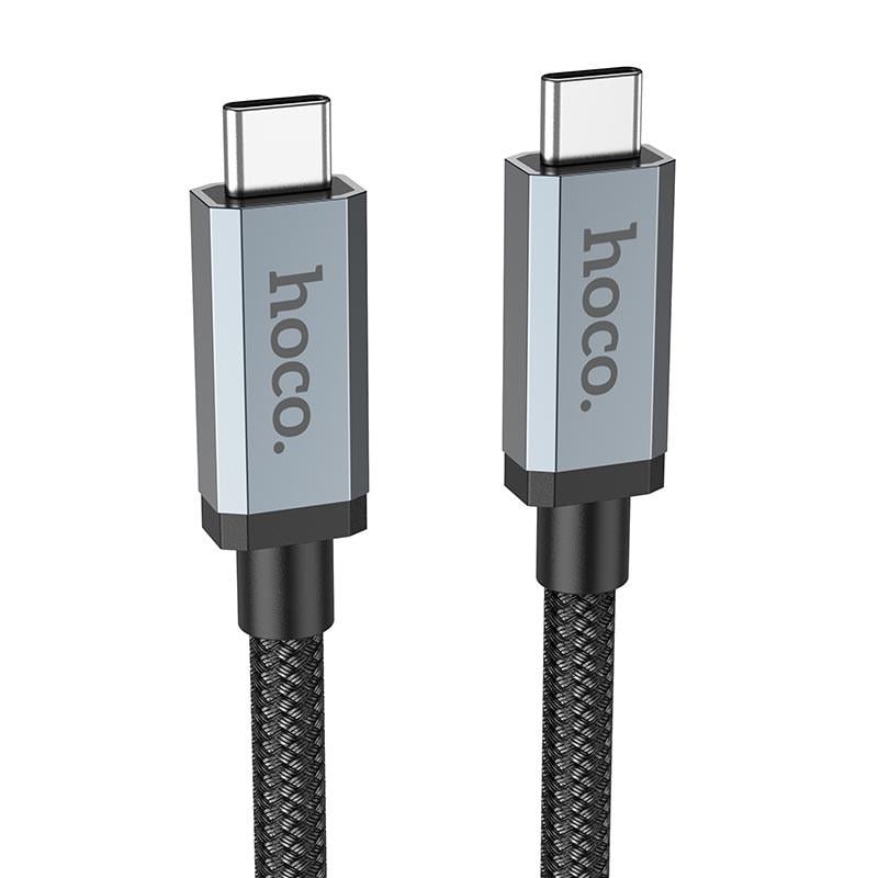 Кабель дата Hoco US06 Type-C to Type-C 100W USB3,2 20Gbps 2 м Чорний (00000064567_1)