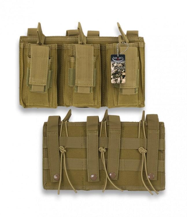 Итог тройной под магазины Barbaric 280x165x60 мм нейлоновый Койот (2204033956) - фото 2