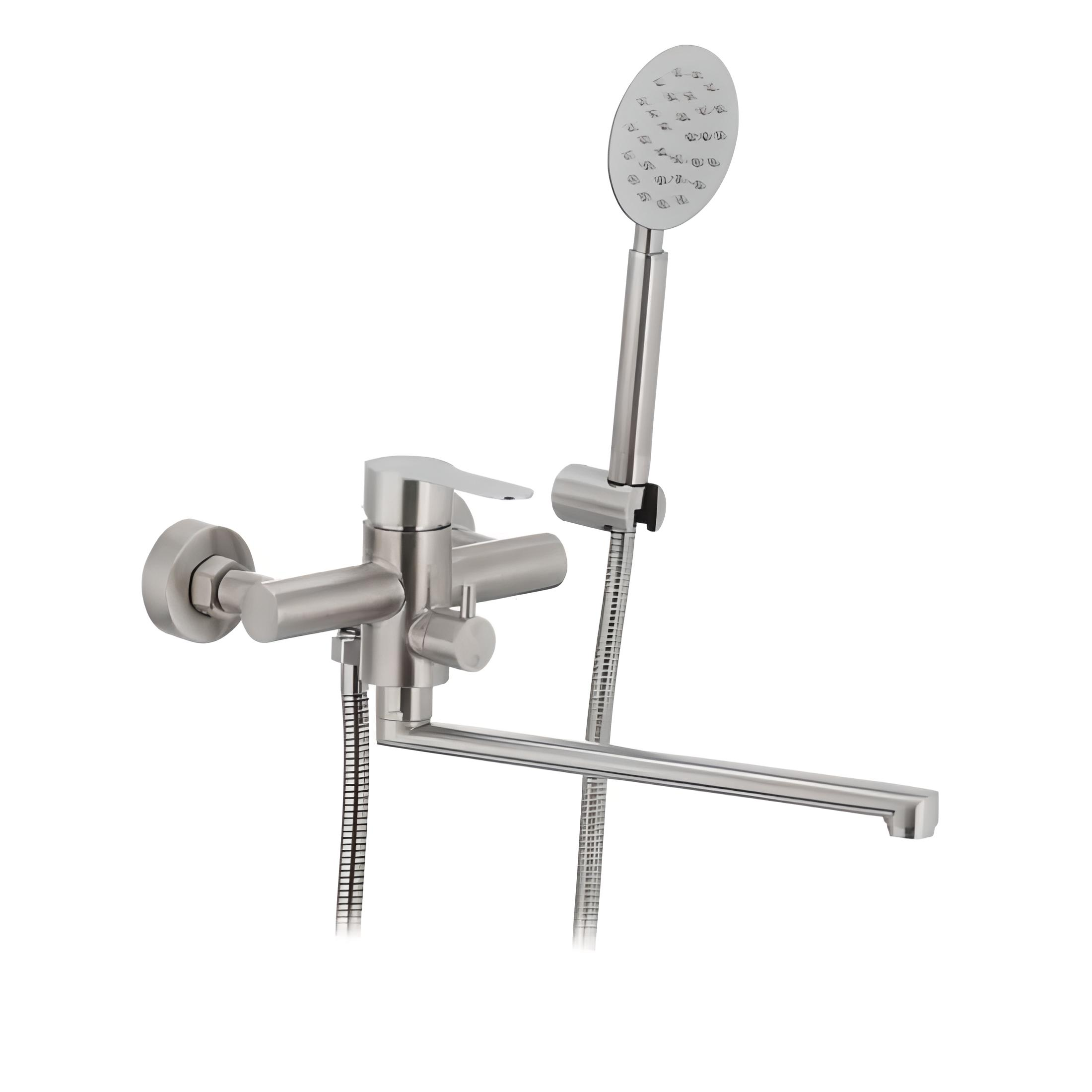 Смеситель для ванной Wezer EKO7-09 Сатин (SQ-1039006)