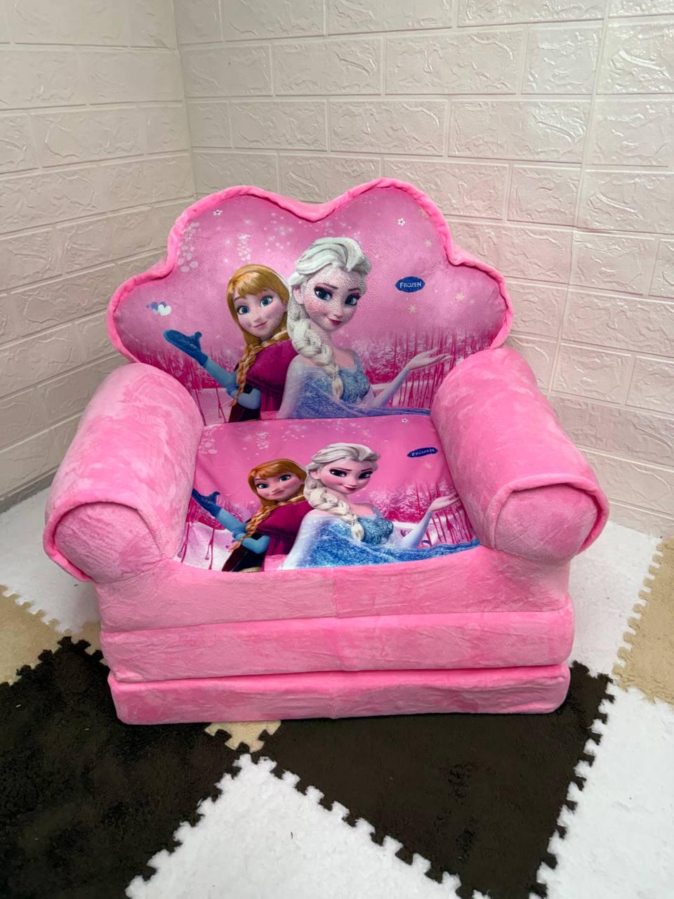 Мягкое детское кресло плюшевое Эльза Ледяное сердце (1new132)