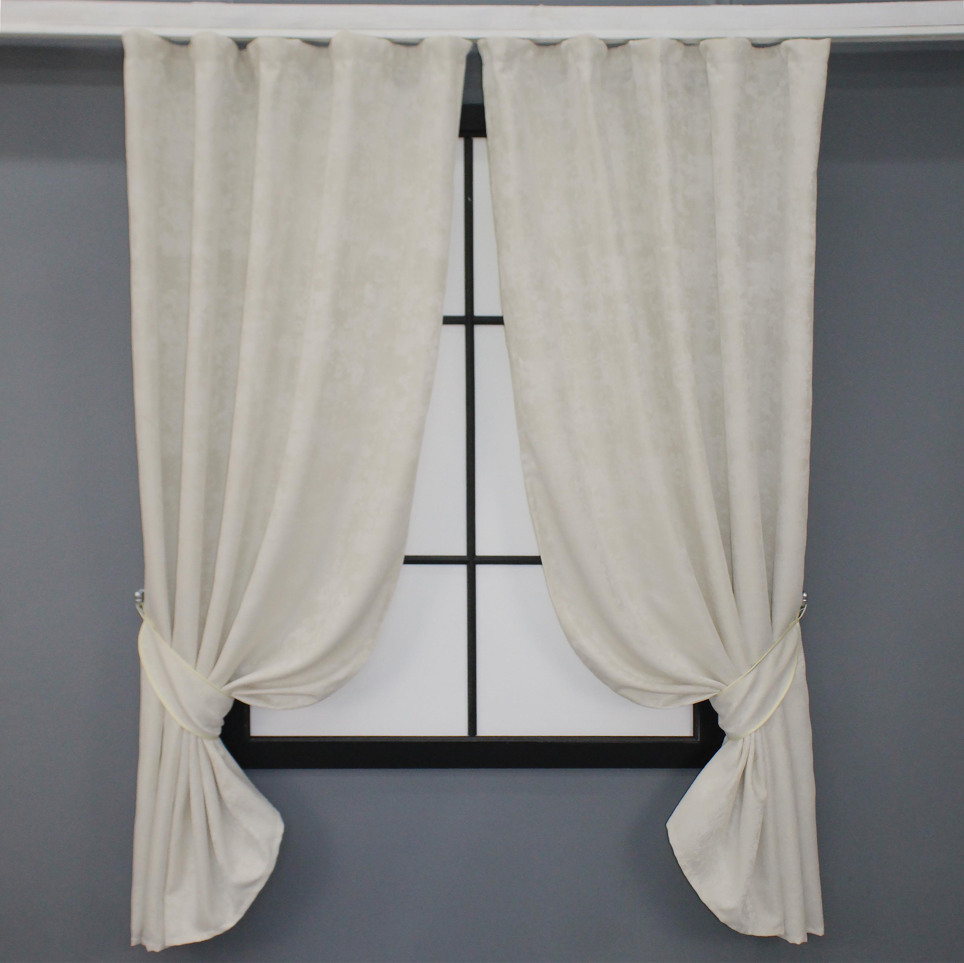 Комплект штор VR-Textil Sultan YL №1294ш жаккард 130х170 см 2 шт. Молочный (35-0086)