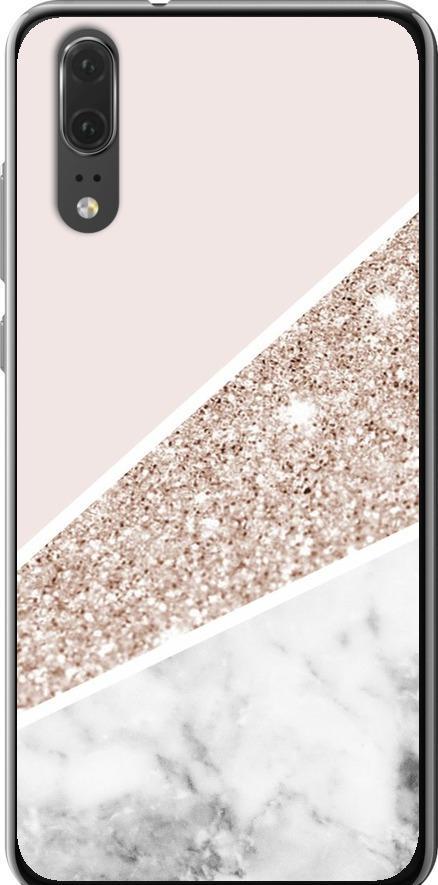 Чехол на Huawei P20 Пастельный мрамор (4342t-1396-42517)
