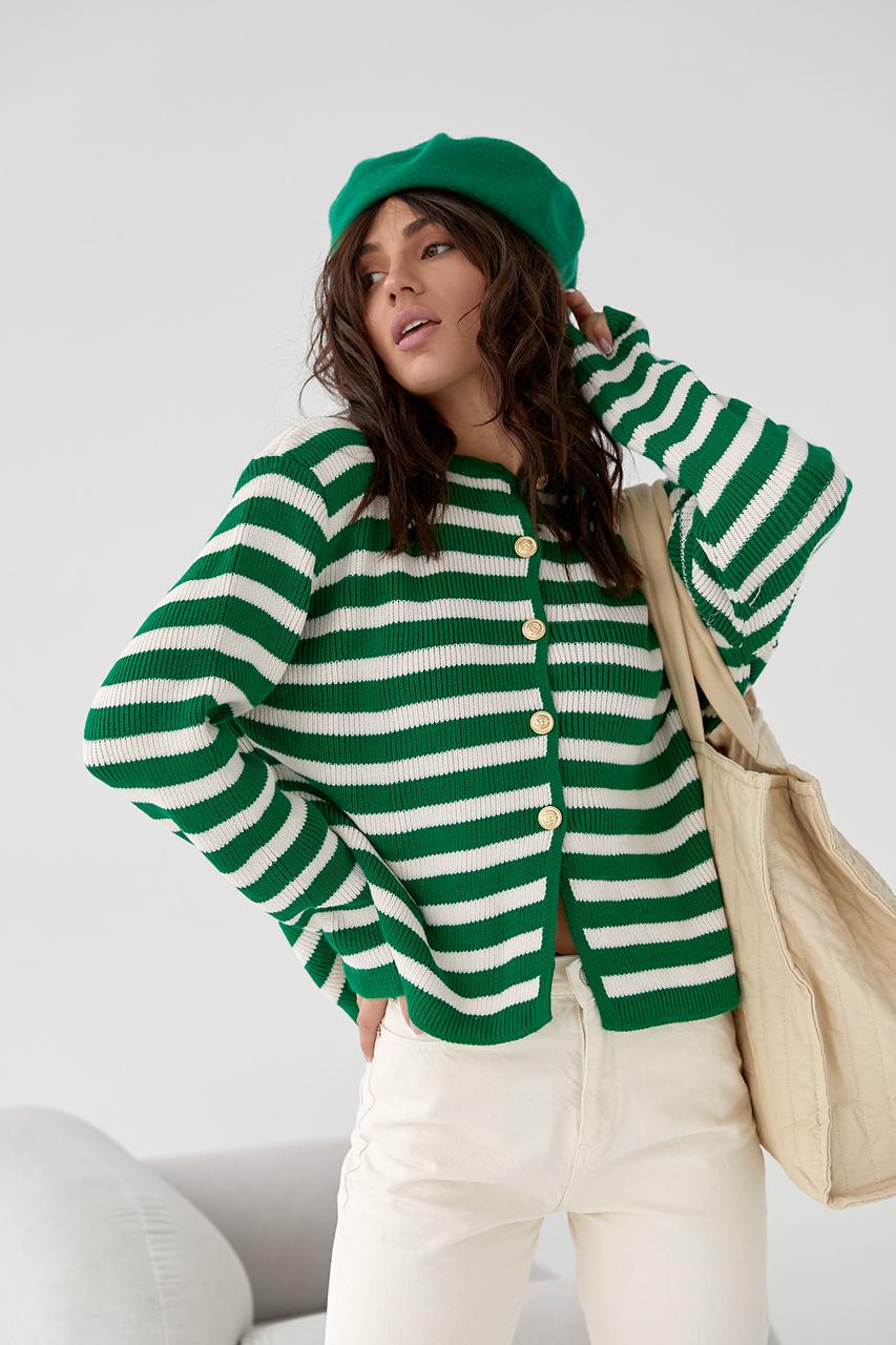 Кардиган S Зеленый (9528339) - фото 7 Кардиган S Зеленый (9528339) - фото 7