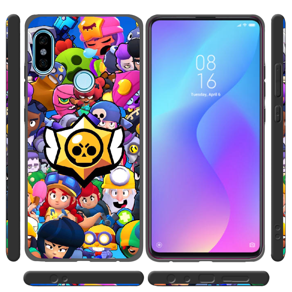 Чехол BoxFace Xiaomi Redmi Note 5 / Note 5 Pro Brawl Stars Черный силикон (32971-up2389-34771) - фото 2 Чехол BoxFace Xiaomi Redmi Note 5 / Note 5 Pro Brawl Stars Черный силикон (32971-up2389-34771) - фото 2
