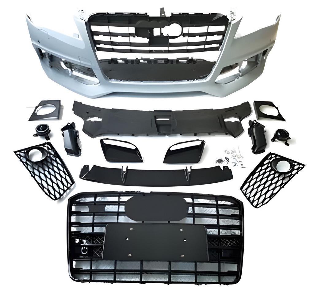 Бампер передний GT Tuning для Audi A8 RS-Style 2010-2018 гг. под покраску (26691270)