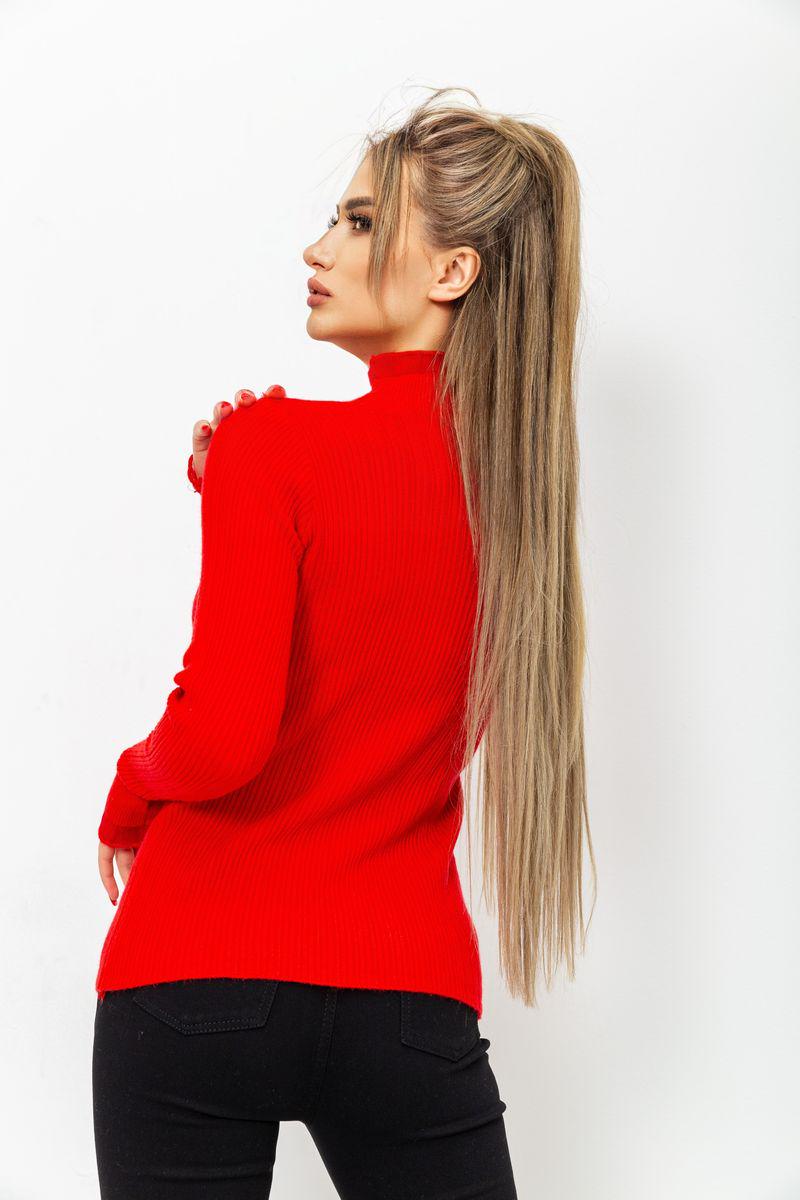 Гольф жіночий в рубчик Ager 221R010 S/M Червоний (9621849) - фото 4 Гольф жіночий в рубчик Ager 221R010 S/M Червоний (9621849) - фото 4