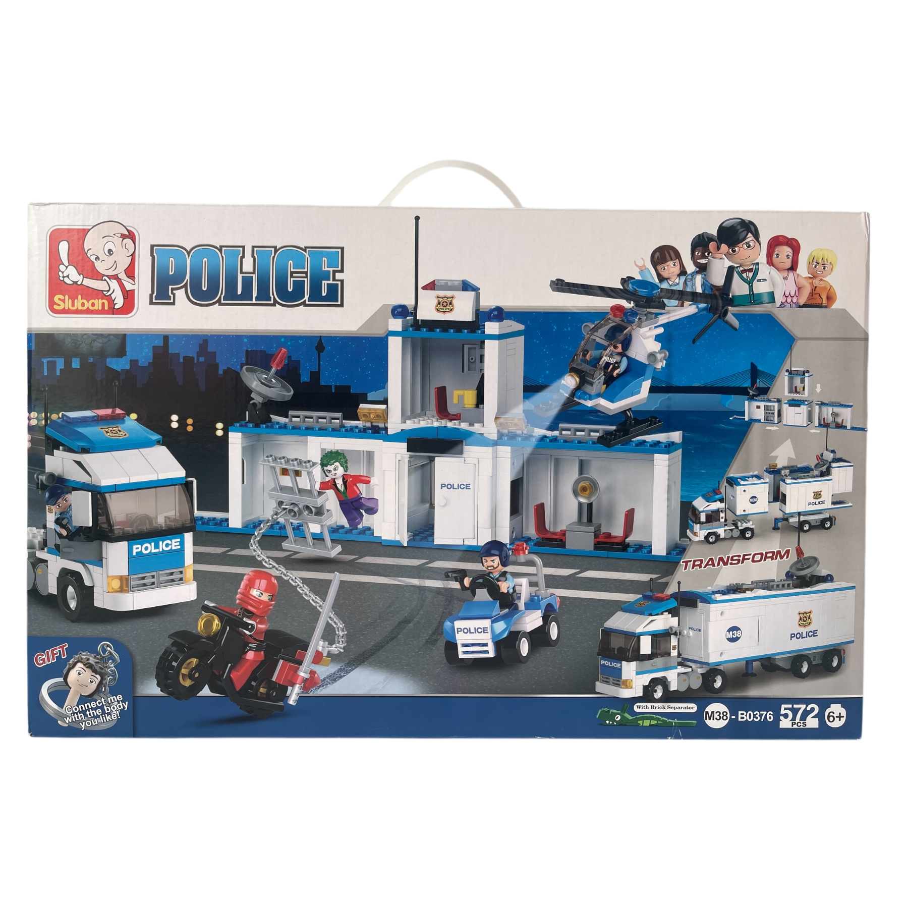 Конструктор Sluban M38-B0376 Полиция 572 детали (113193)