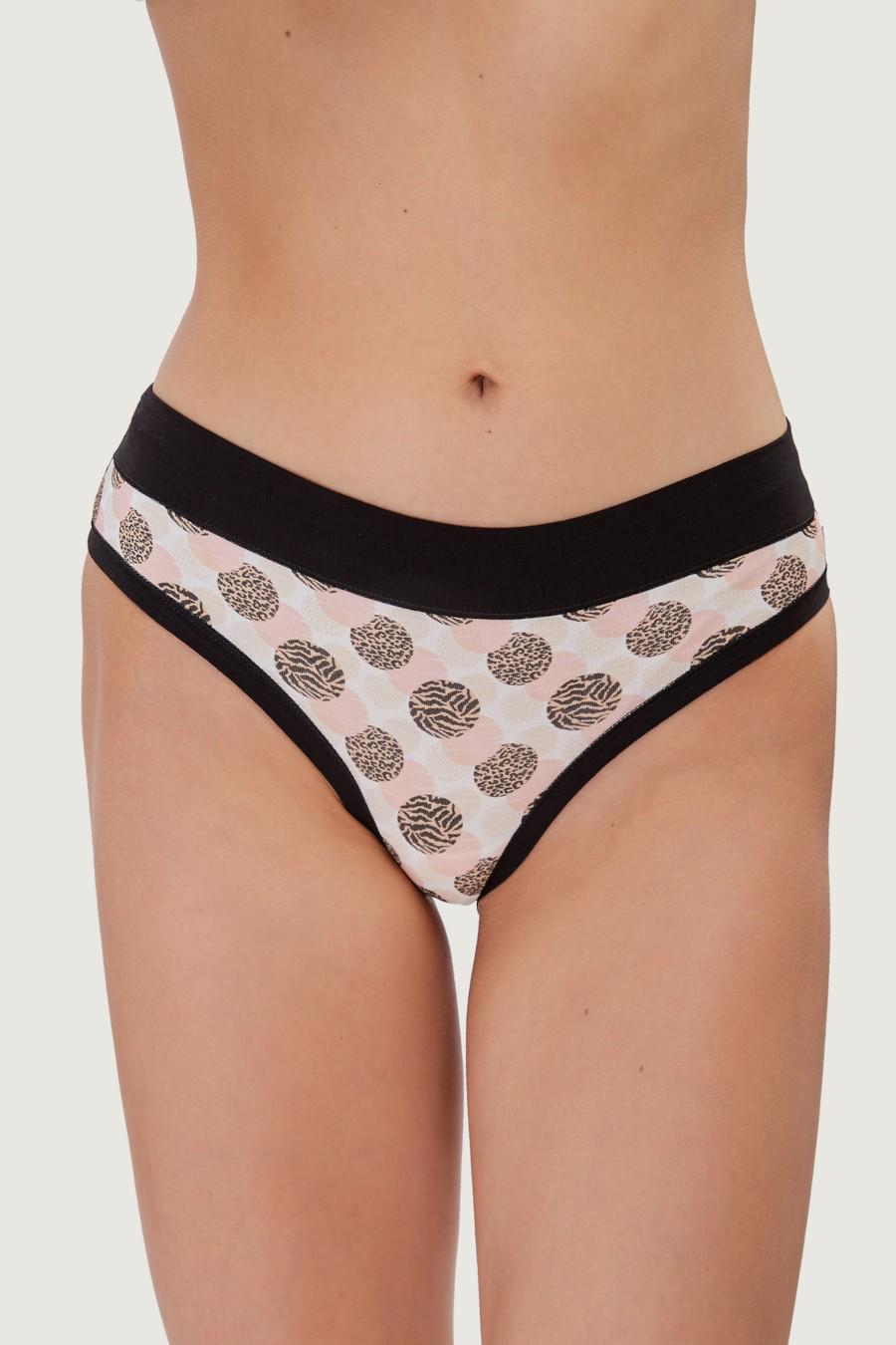 Трусики слип Emy р. 3/M Черно-розовый (78275)