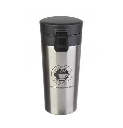 Склянка-термос із відкидним верхом Stenson MT-3440 350 мл Сріблястий (602297)