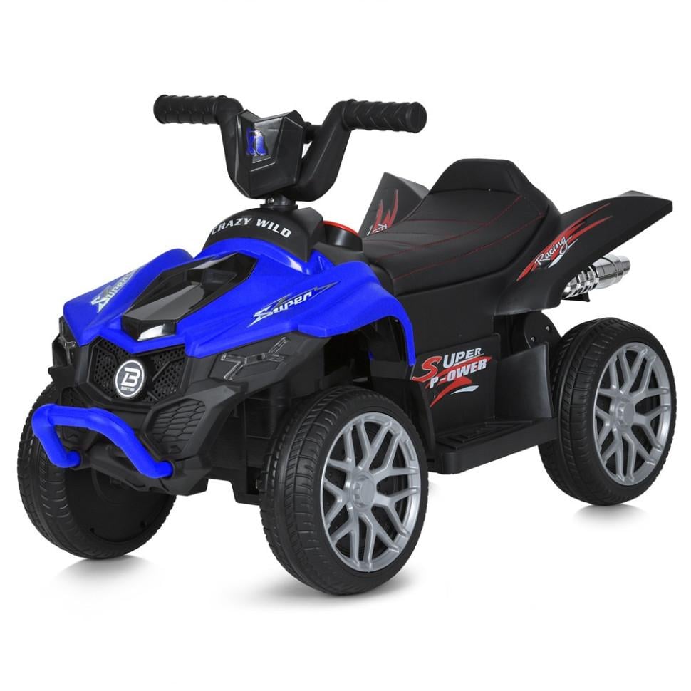 Дитячий електроквадроцикл Bambi Racer передня/задня з підсвічуванням Синій (DE-169-E-605)