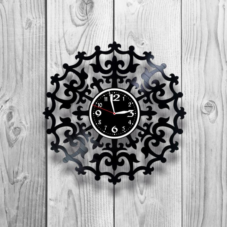 Часы настенные Лофт-винтаж 0148 из виниловой пластинки