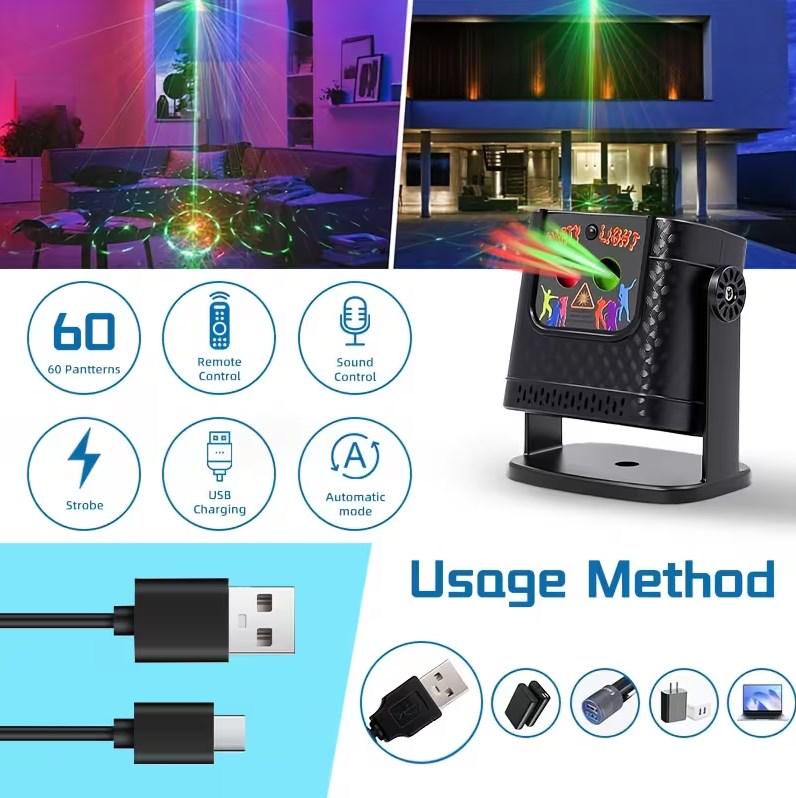 Стробоскоп для танцпола Диско-Вечерка 60 комбинаций/шаблонов (1599) - фото 7 Стробоскоп для танцпола Диско-Вечерка 60 комбинаций/шаблонов (1599) - фото 7