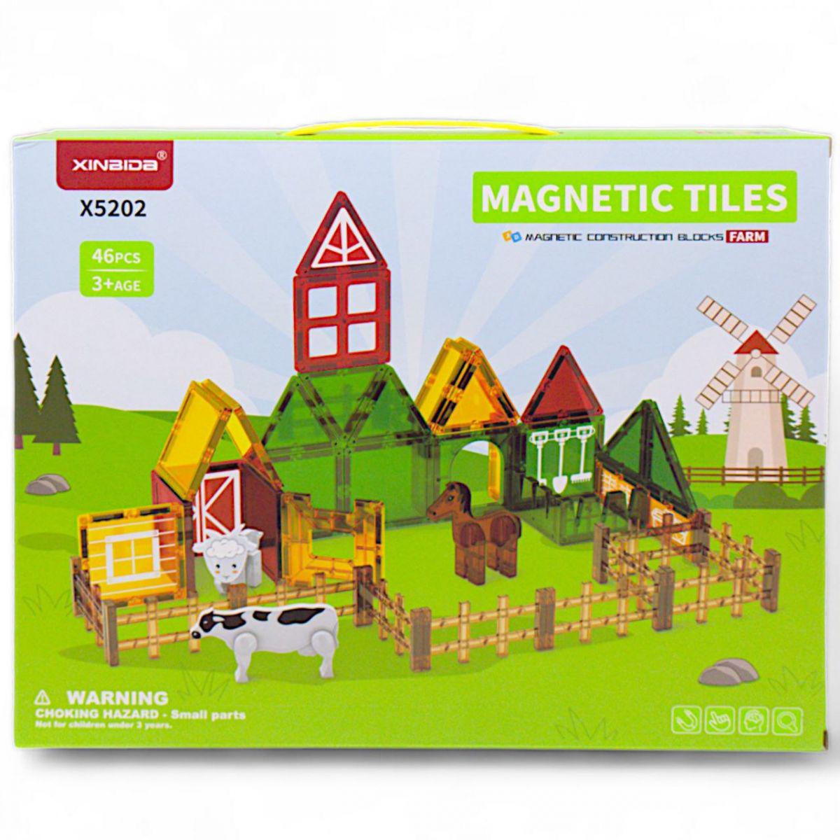 Конструктор магнитный Magnetic Tiles Ферма 46 дет. (20662627)