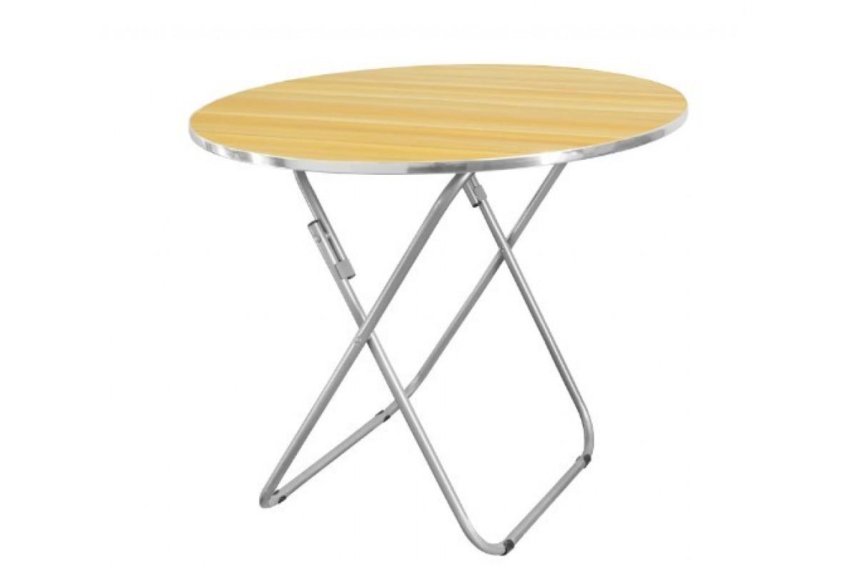 Стіл туристичний круглий Supretto ST-2 складаний 80x80x70 см