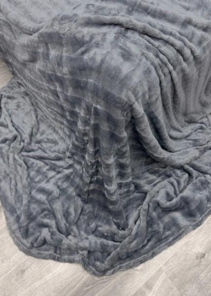 Покрывало из плюша Soft Night 200х230 см Графитовый (87-132) - фото 5 Покрывало из плюша Soft Night 200х230 см Графитовый (87-132) - фото 5