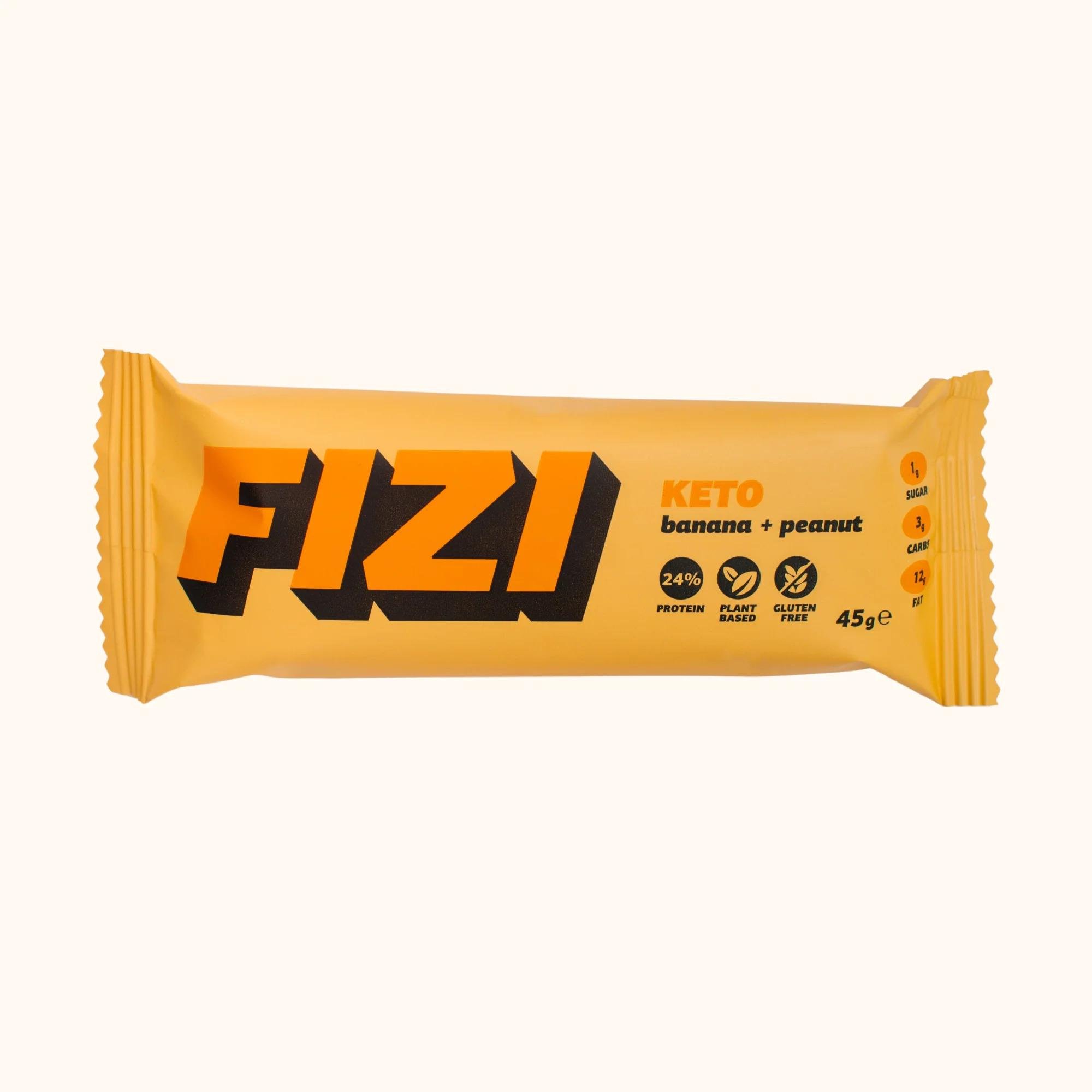 Батончик Fizi КЕТО Banana + Peanut 45 г