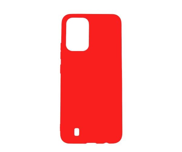Матовый чехол накладка Silicone Matted для Realme C11 2021 / C20 / C20A / C21 Красный