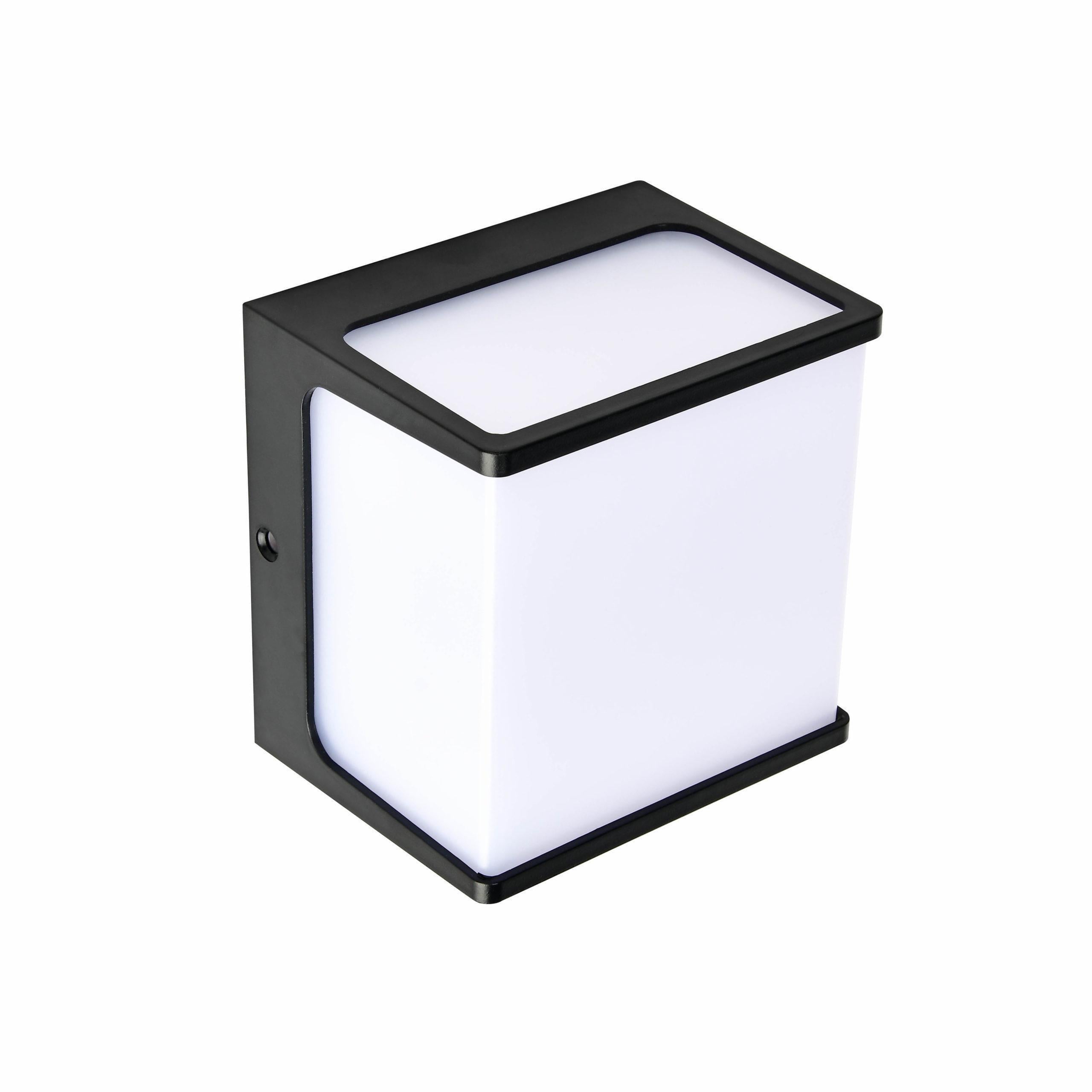 Светильник садово-парковый настенный HOROZ ELECTRIC CUBE LED 8W 4200K 770Lm 100-265V IP65 Черный (076-068-0008-010)