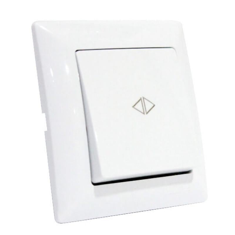 Переключатель одноклавишный перекрестный HOROZ ELECTRIC Tina 112-005-0017-010 пластик IP20 Белый (29176872)